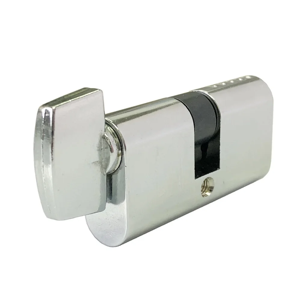 Euro Style Solid Brass Mortise Door Lock Oval Cylinder with Thumbturn