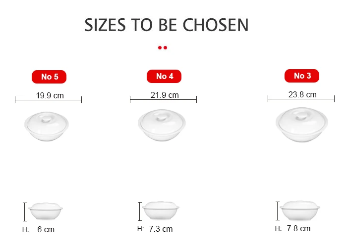 OEM Wholesale manufacturer Premium 3inch White Porcelain Soup Tureen with Lid from Viet Nam wholesale manufacture