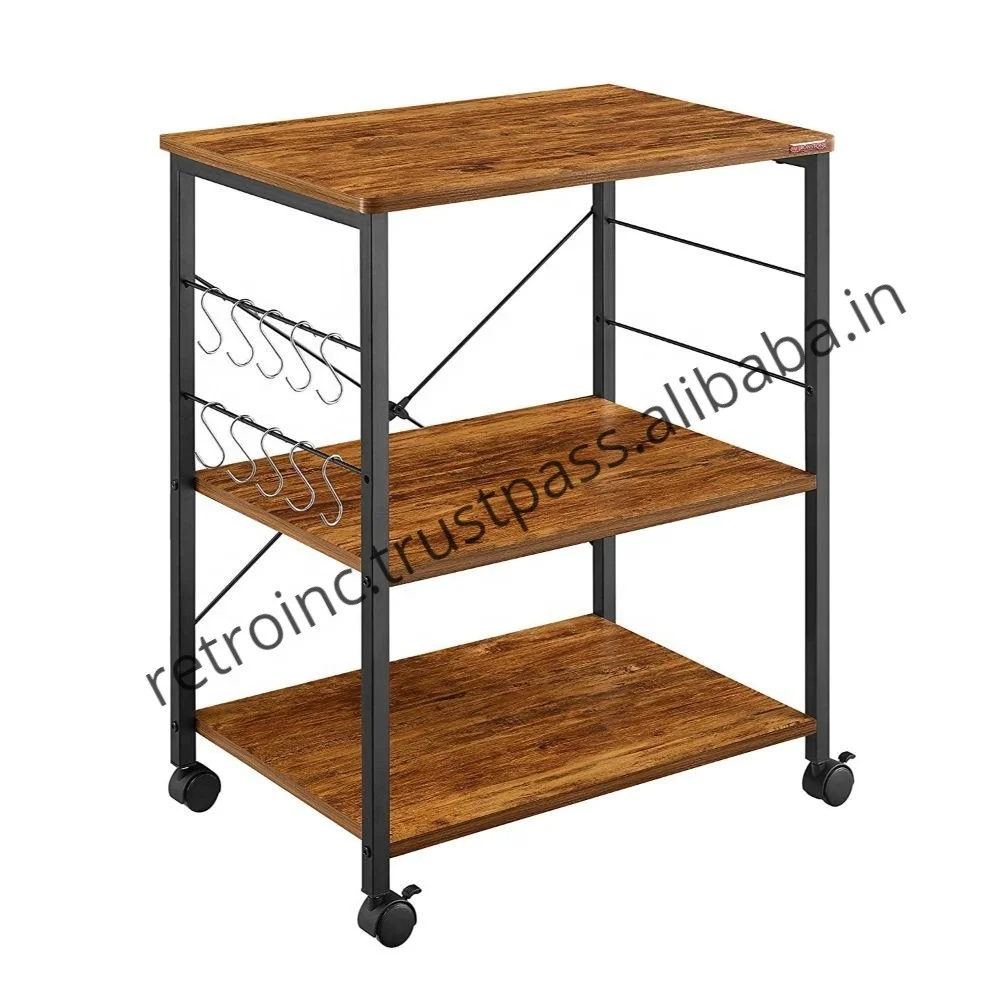 
Vintage Industrial Bar Cart Jodhpur Antique Style Bar Cart Rustic Finish Industrial Bar Cart Kitchen Trolley on Wheels 