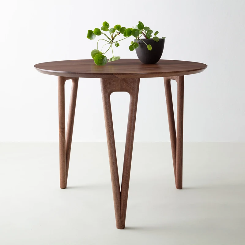 Hair Pin Side Table Walnut or oak Make of Walnut or oak Suitable for Living Room Sofa Side Bedroom
