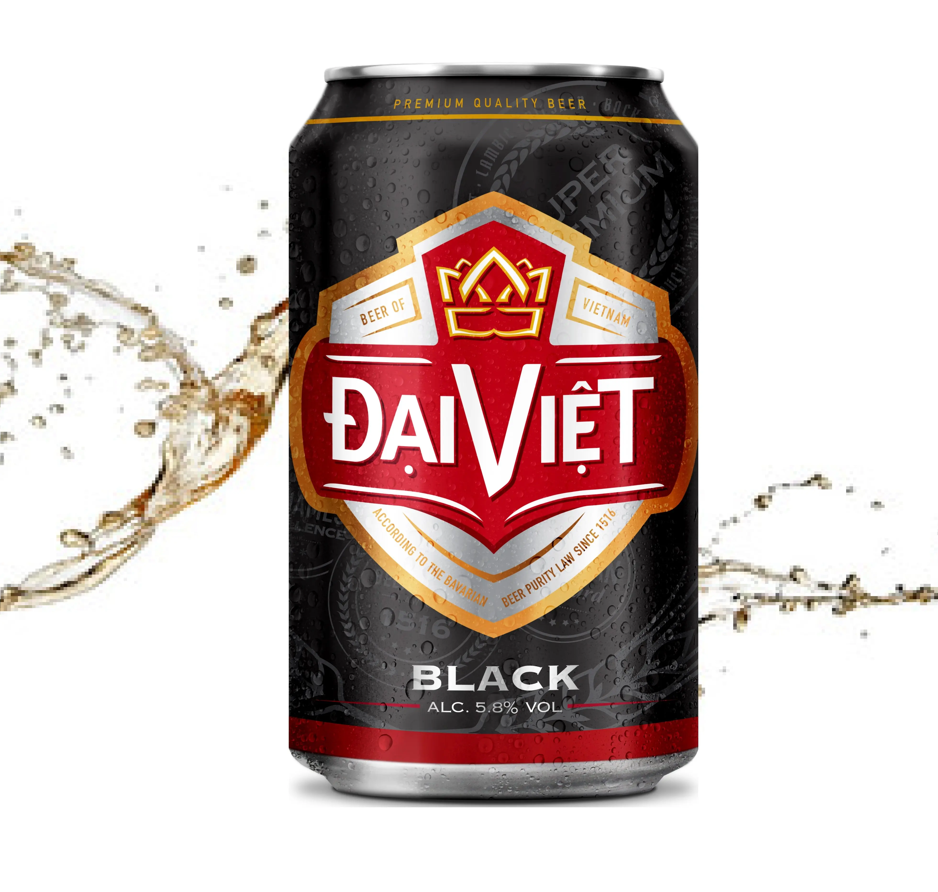 High quality Dai Viet Black Beer original taste of German beer