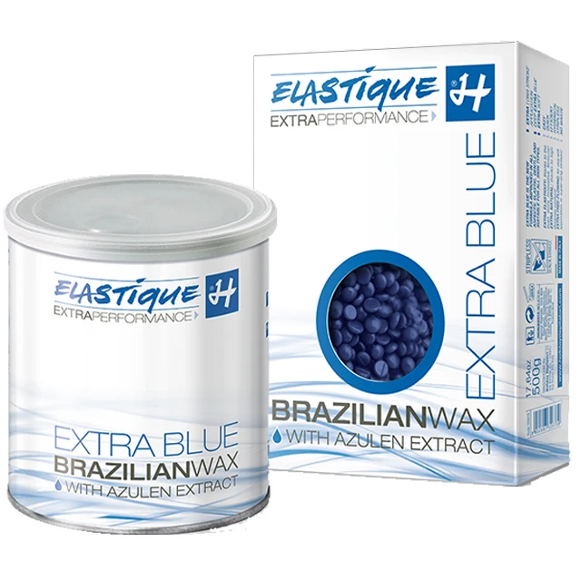Твердые восковые бобы, бразильский воск для удаления волос, нетканые восковые полоски синего цвета