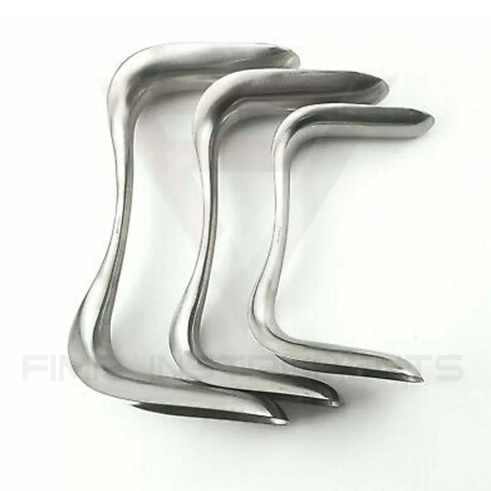 Sims Vaginal Speculum Double Ended 3 Pcs Set Gynecology Surgical