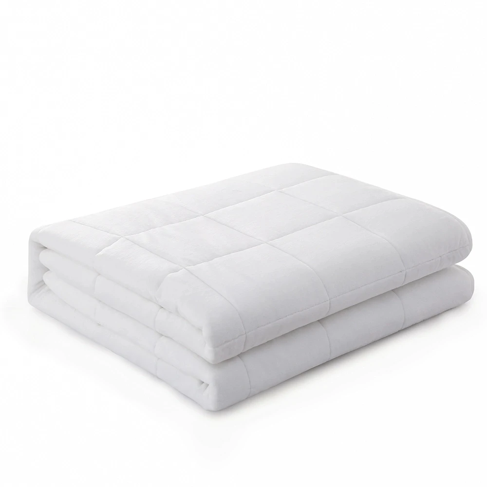 Hot Sell Factory Supply OEM High Quality Glass Beads Double Side  Fleece and Minky  Weight Blanket For Auldt and kids