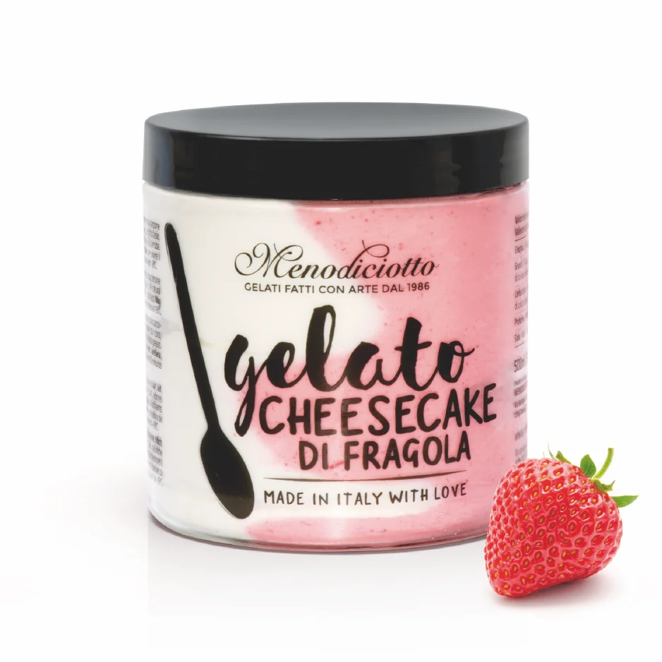Promotion 2021 Strawberry Cheesecake Ice Cream Packaging in Jar 500ml Gluten Free and Vegan for Retailer