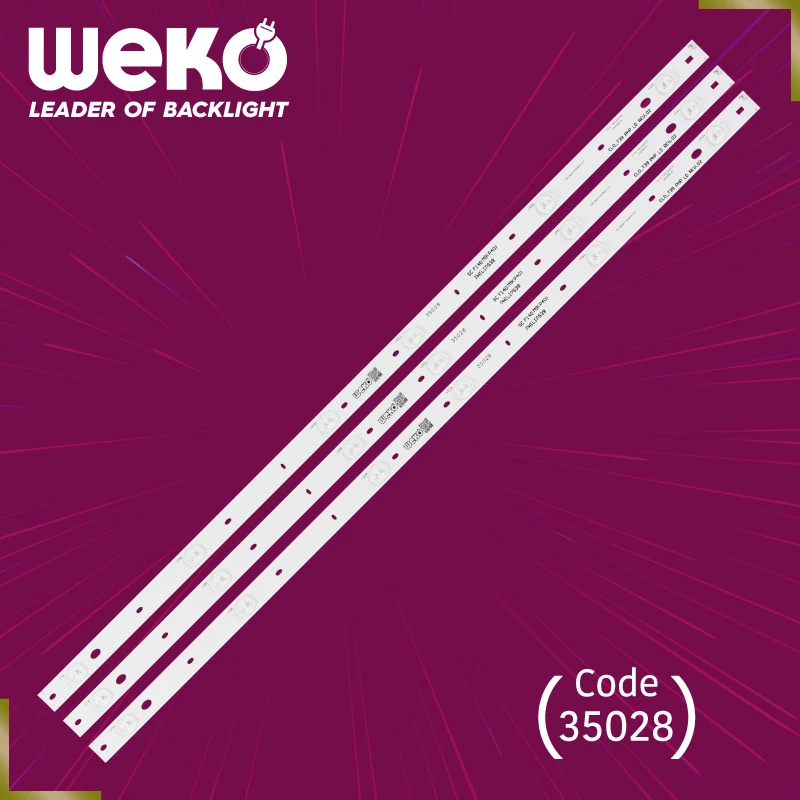 TV LED BACKLIGHT CLO_T39 PHP LD REV.02 - IC-B-TBAC39D192 - SC F140M9(P40) - 74.4 CM 6 LEDS - TOTAL 3 PCS