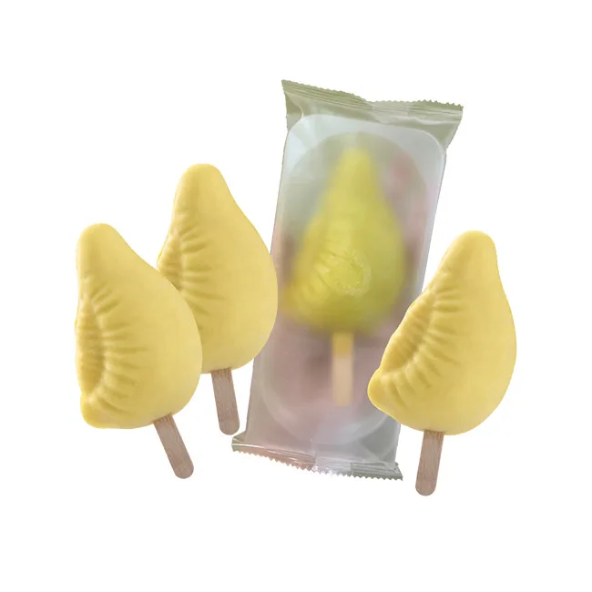 Premium Grade Malaysia Durian Musang King Durian Ice Cream In Stick With Durian Shape No Artificial Additives Added