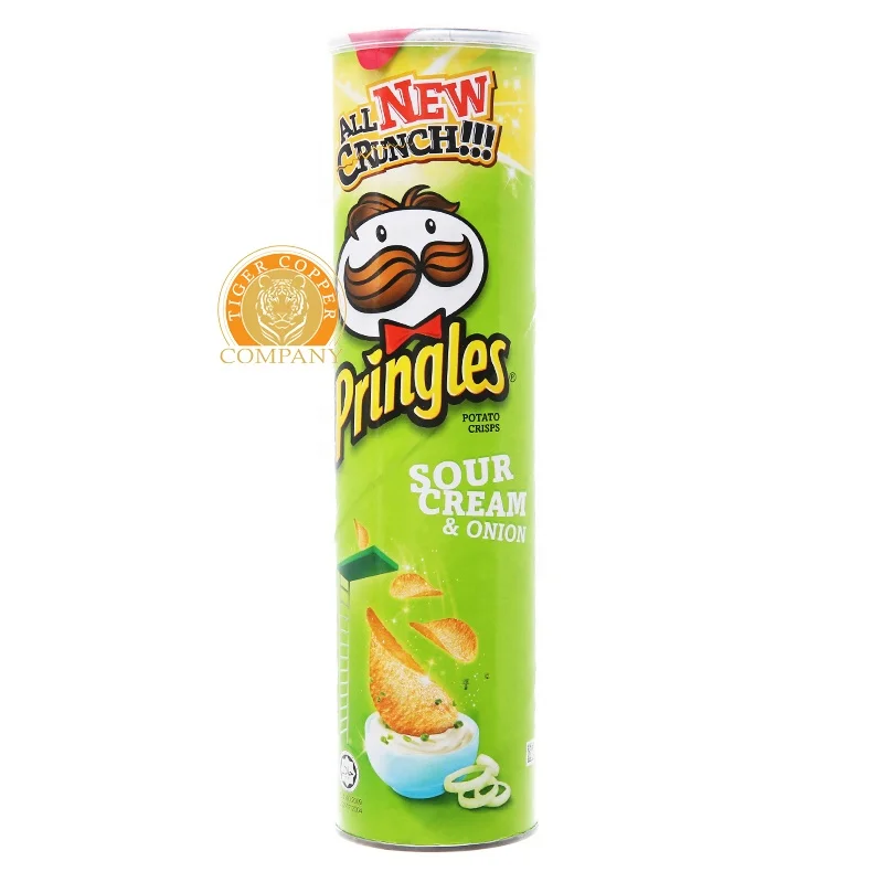 PRINGLES POTATO CRISPS SOUR CREAM & ONION 147G