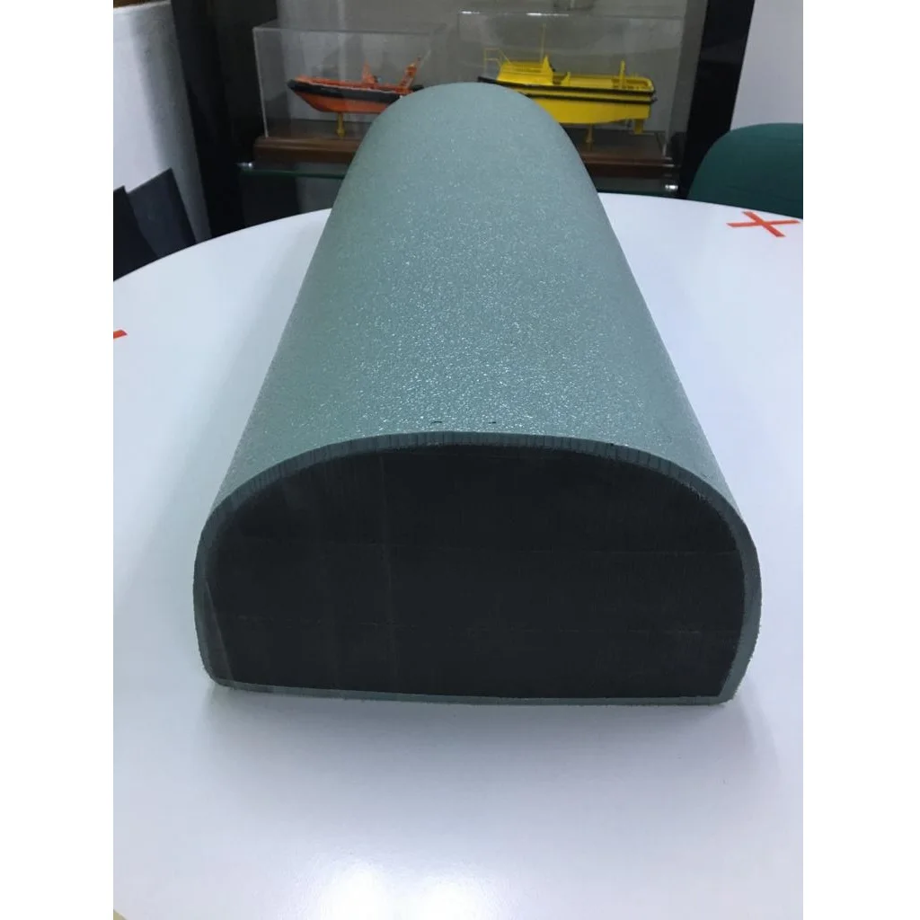 
D Shape Side Bumper Floating Dock Pontoon Rubber Fender Lightweight Foam Filled Dock Bumper For Tug Boat And Fishing Boat 