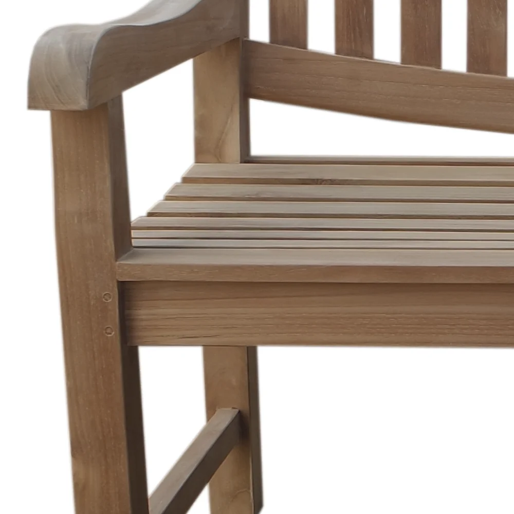 Teak Outdoor Furniture - Indonesia furniture of Garden Teak Oval Bench.