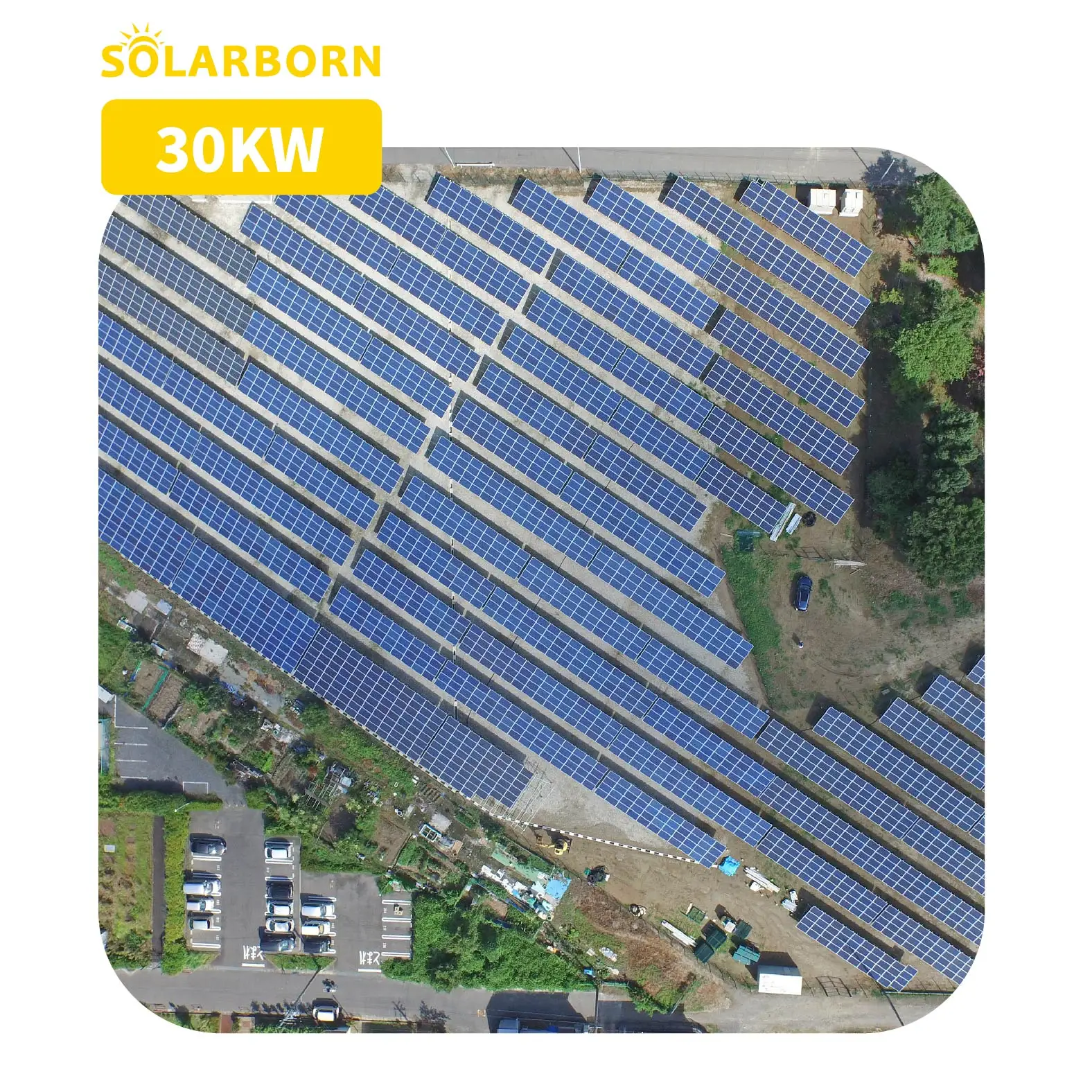 Solarborn 30kw complete kit panel power solar system