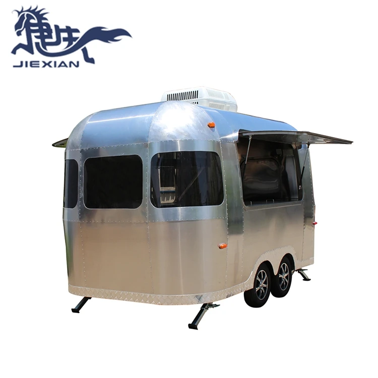 JX-BT350SS China factory  custom design airstream catering trailer food truck airstream trailers for sale