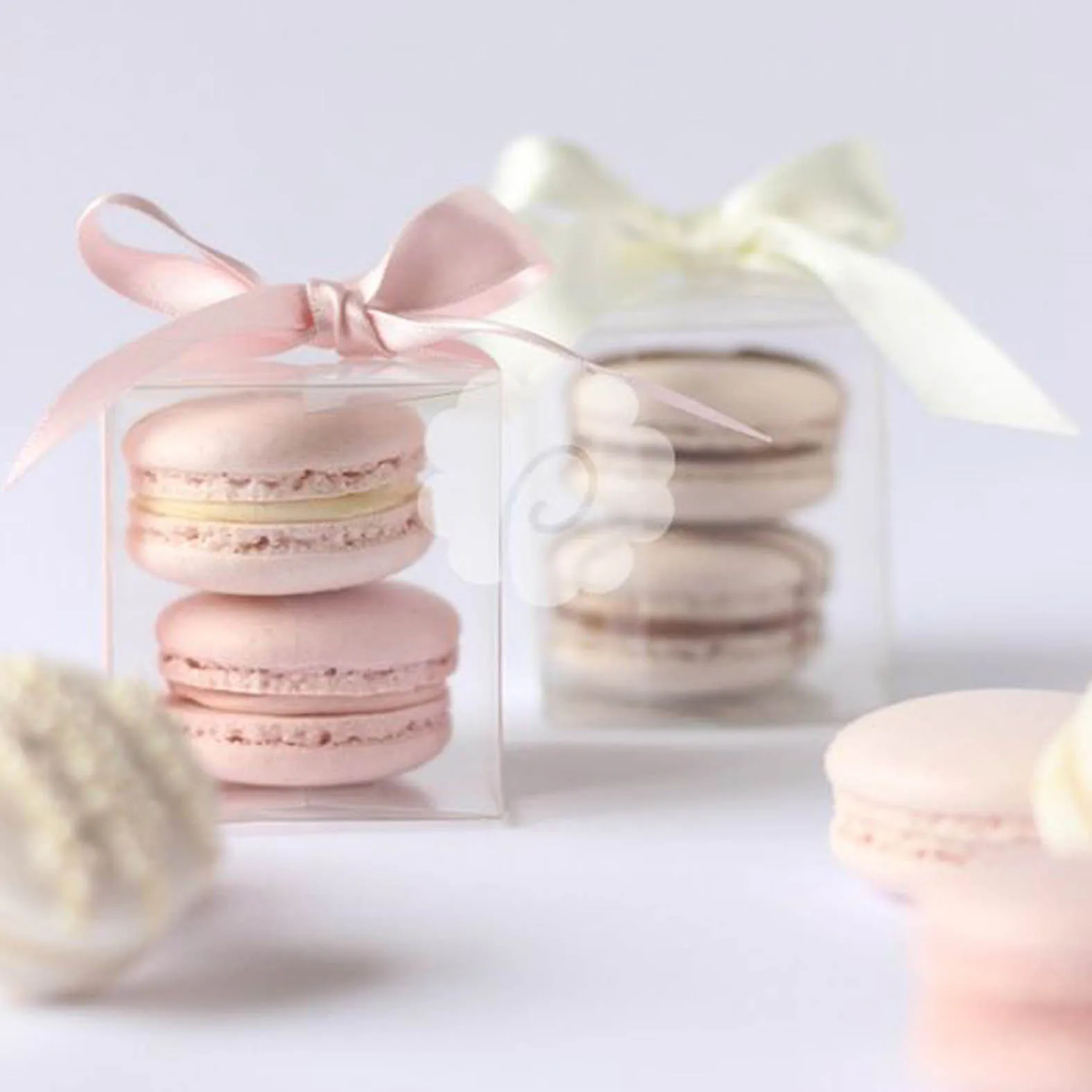 Wholesale Transparent Box Clear Small Plastic tiramisu Candy Dessert Boxes PS Mini Box Transparent