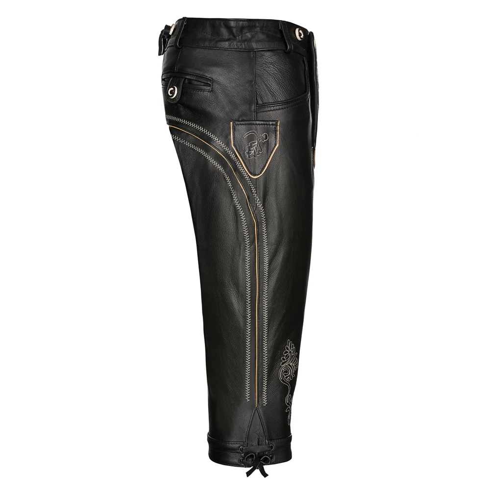 Мужские баварские шорты lederhosen черные октябрьские из высококачественной замши и кожи новейшие немецкие брюки с индивидуальным дизайном