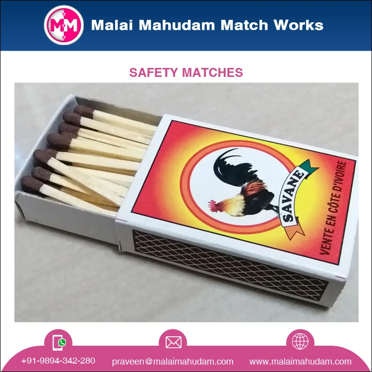 Exclusive Deal on Best Quality 40mm Splints Poplar Wood Safety Match Sticks