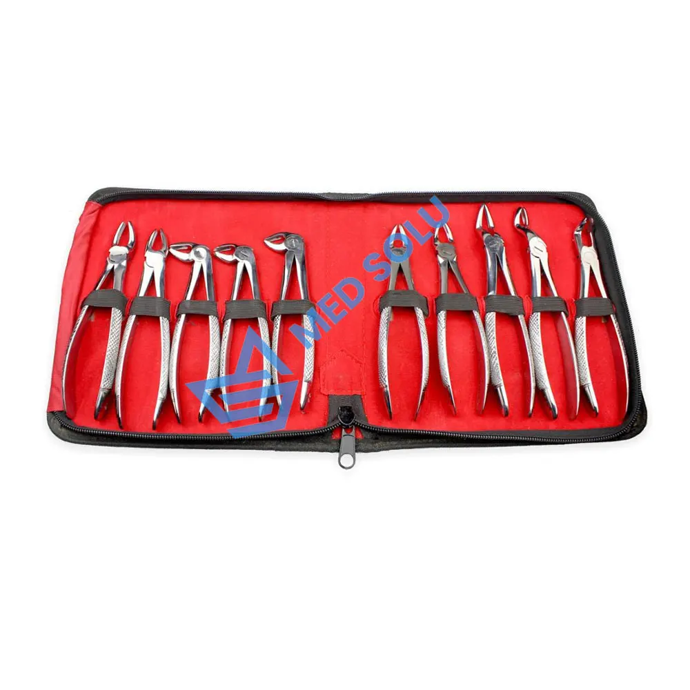 Набор из 10 щипцов для экстракции зубов оптовая цена стоматологические инструменты набор