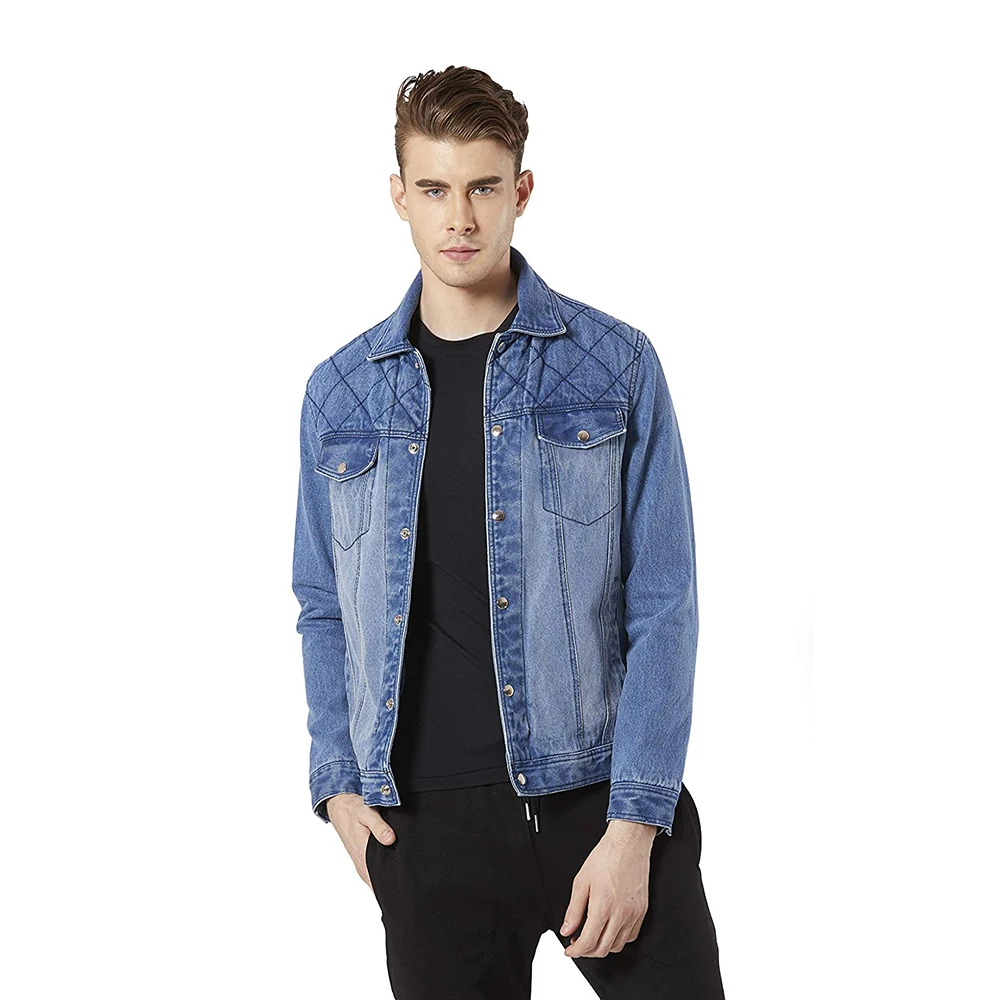 
Pakistan Made Best Price Denim Jackets - Wholesale Denim Jacket Men Cheap Light Color Denim Jacket 
