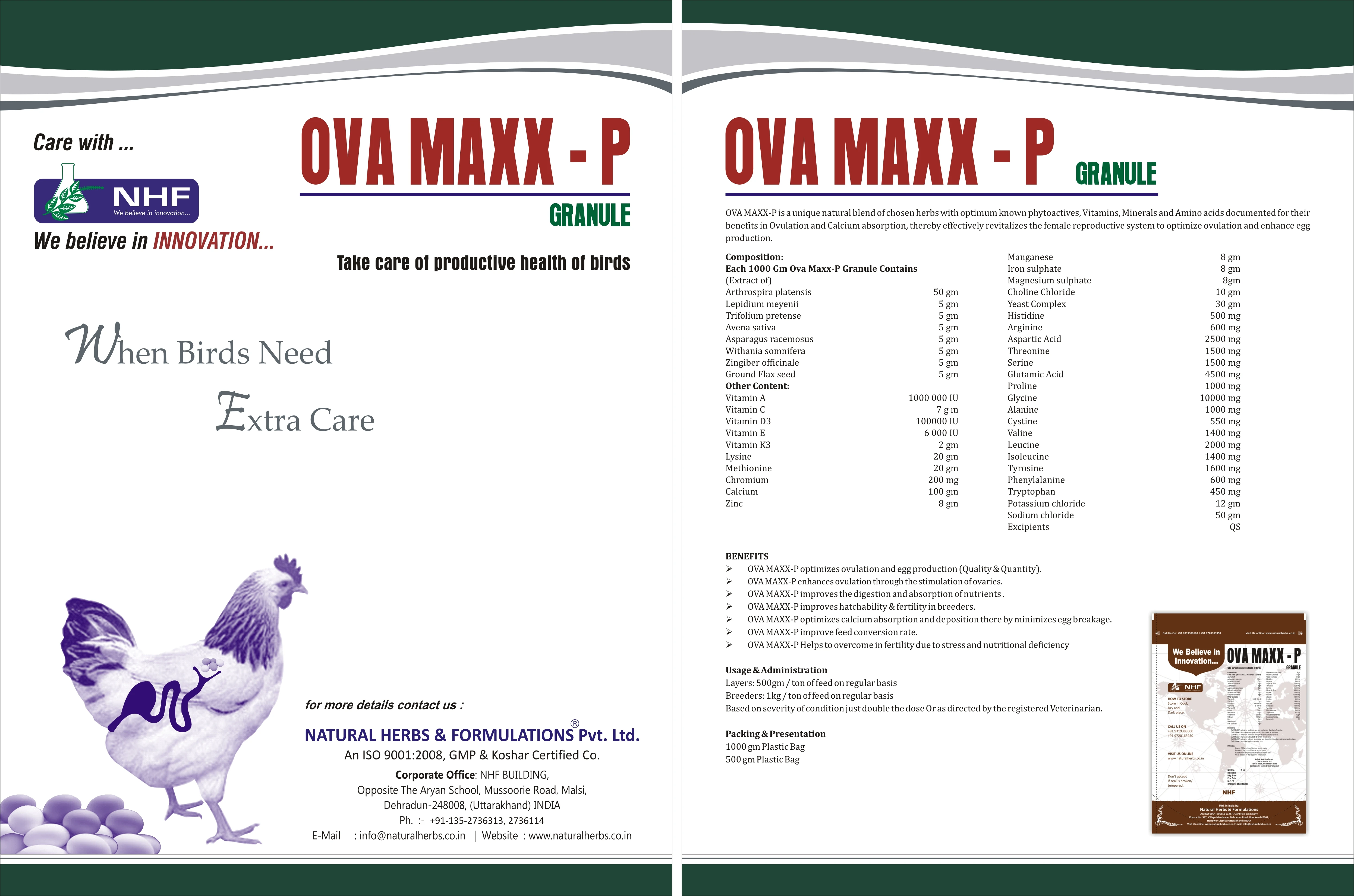 OVAMAXX-P medicine for higher Egg Production in poultry layer bird