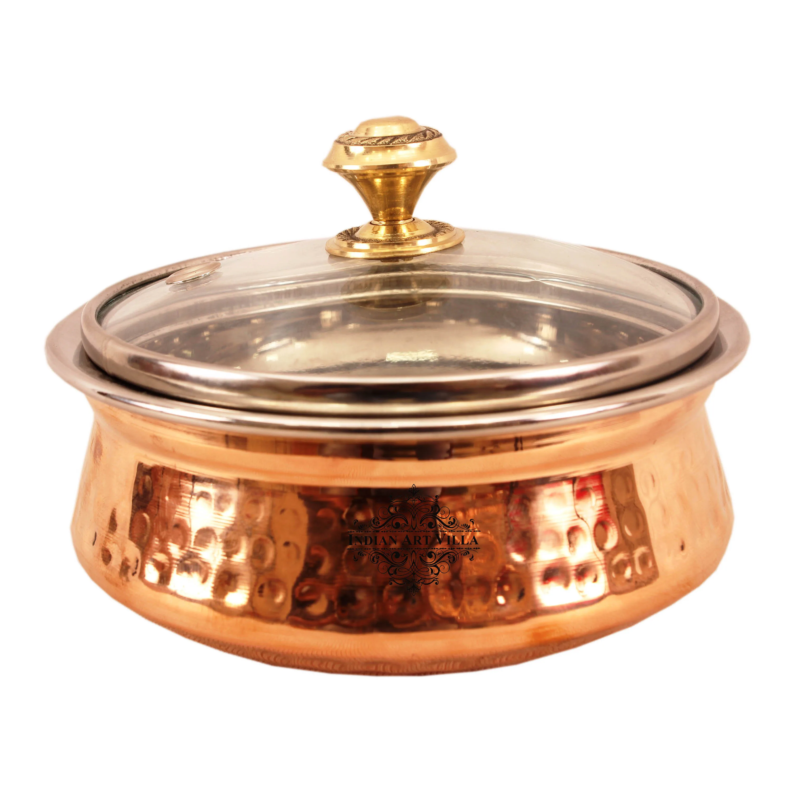 Steel Copper Handi For Cooking At Discount Price Best Quality Casseroles Custom Made Cookware Manufacturers From India 400 Ml