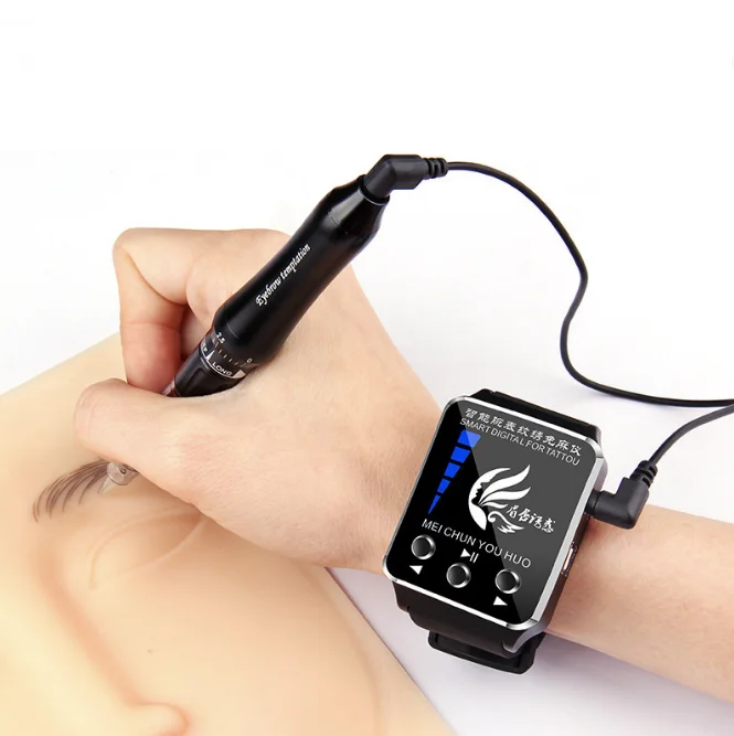 smart Watch Professional mini pen Tattoo Machine Portable Permanent Makeup Tattoo gun
