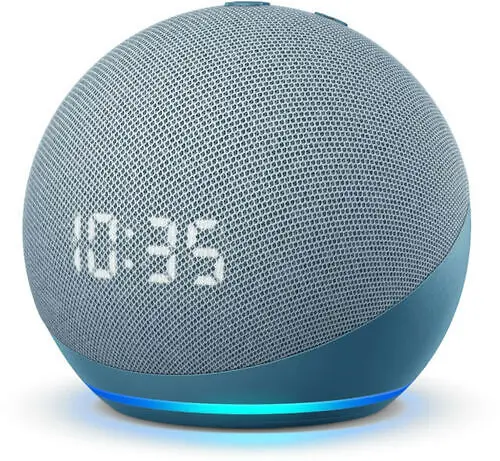 Лучший смарт-динамик Amazon Echo S Dot 4-го 3-го поколения с часами и песчаником Alexa 100%