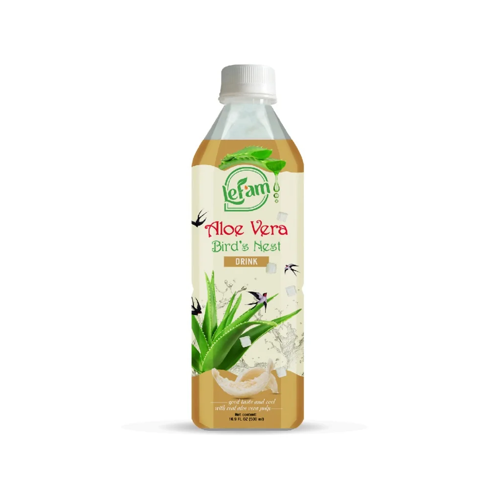 Aloe Vera Flavor Melon real pulp 100% Natural Hot Taste Low Sugar Lefam Beverages 16.9 0z Factory Price