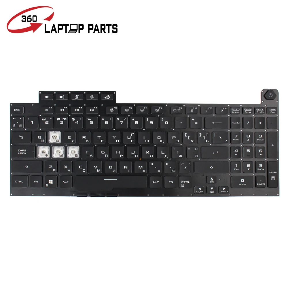 Backlight Replacement laptop keyboard G17 G731 G731GU G731GW series RU Black Notebook Keyboard