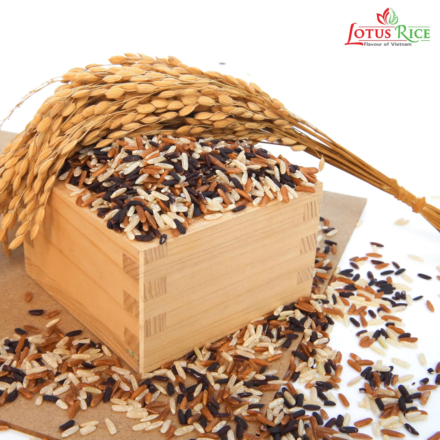 Вьетнамский высококачественный питательный натуральный рис свежий смешанный (черный + красный коричневый) здоровый