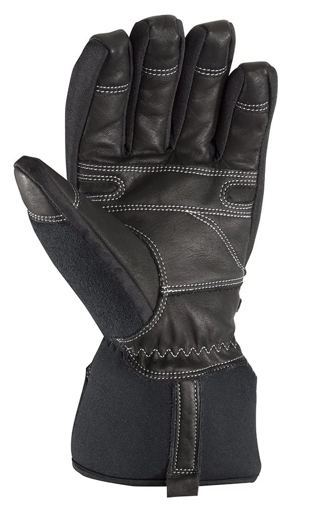 2025 Cowhide Leather Gloves Black Leather Palm Winter Gloves With Waterproof Insert Work Safety Gloves