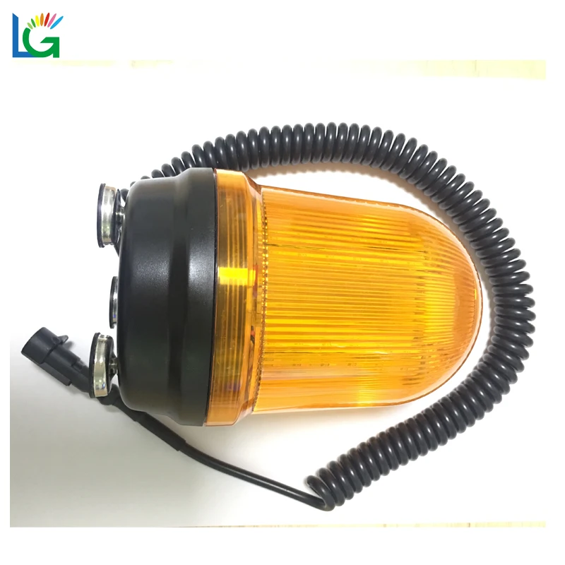 Magnetic base Truck School Bus Security Emergency Light LED Rotating Beacon Flashing Strobe Amber Revolving Warning Light