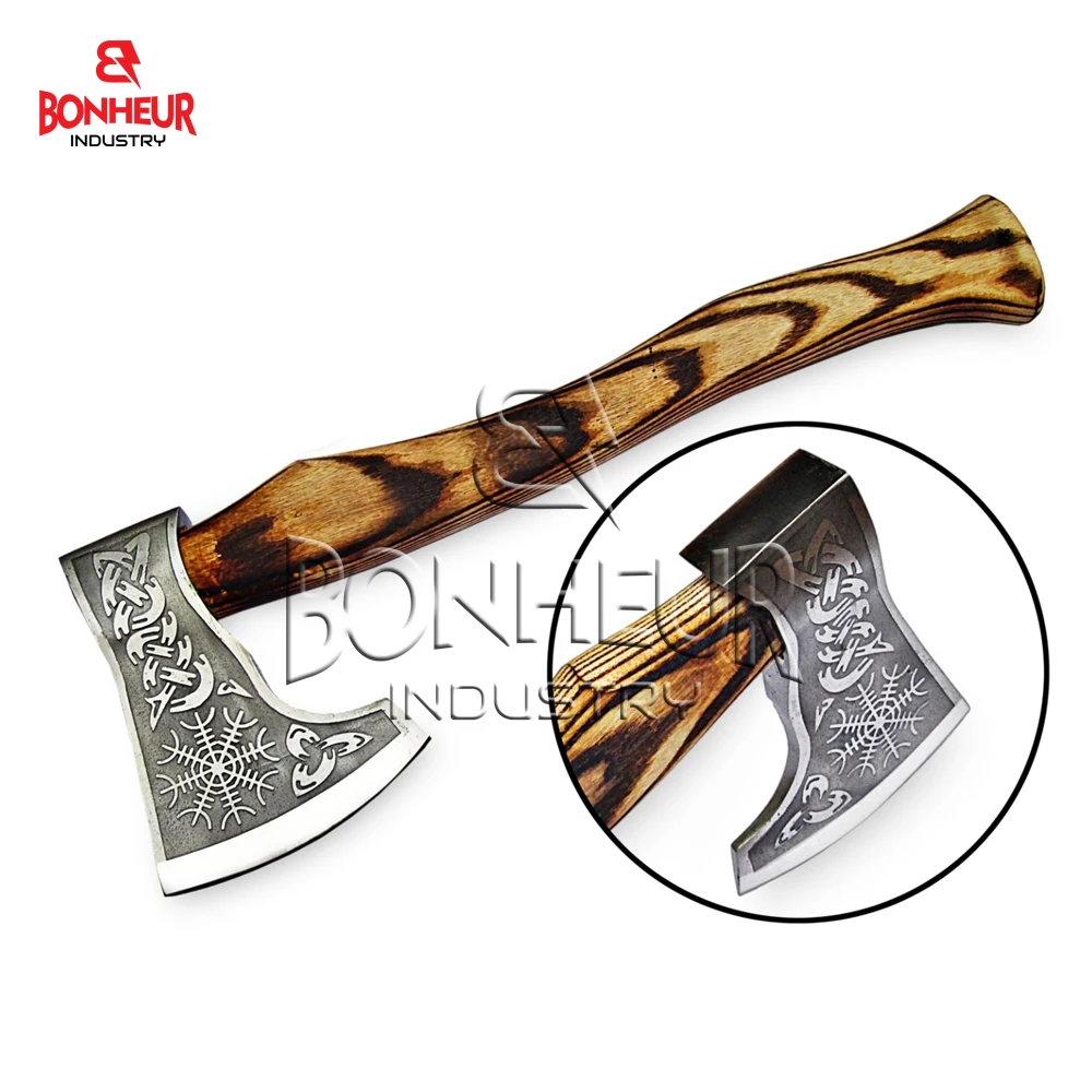 Шлем Awe средневековый топор викингов с гравировкой углерода J2 стальная головка под заказ Ручная ковка