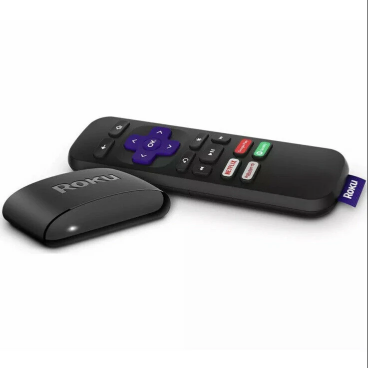 Лучший оригинальный новый палочка для потоковой передачи Roku + | Устройство для потоковой передачи HD/4K/HDR с беспроводным и голосовым пультом дальнего действия с управлением ТВ