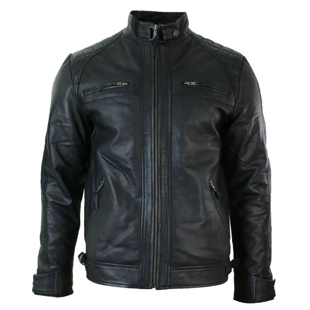 
Pakistan Genuine Leather Jackets/Top Quality Men Leather Jackets/Motorbike Leather Jacket 