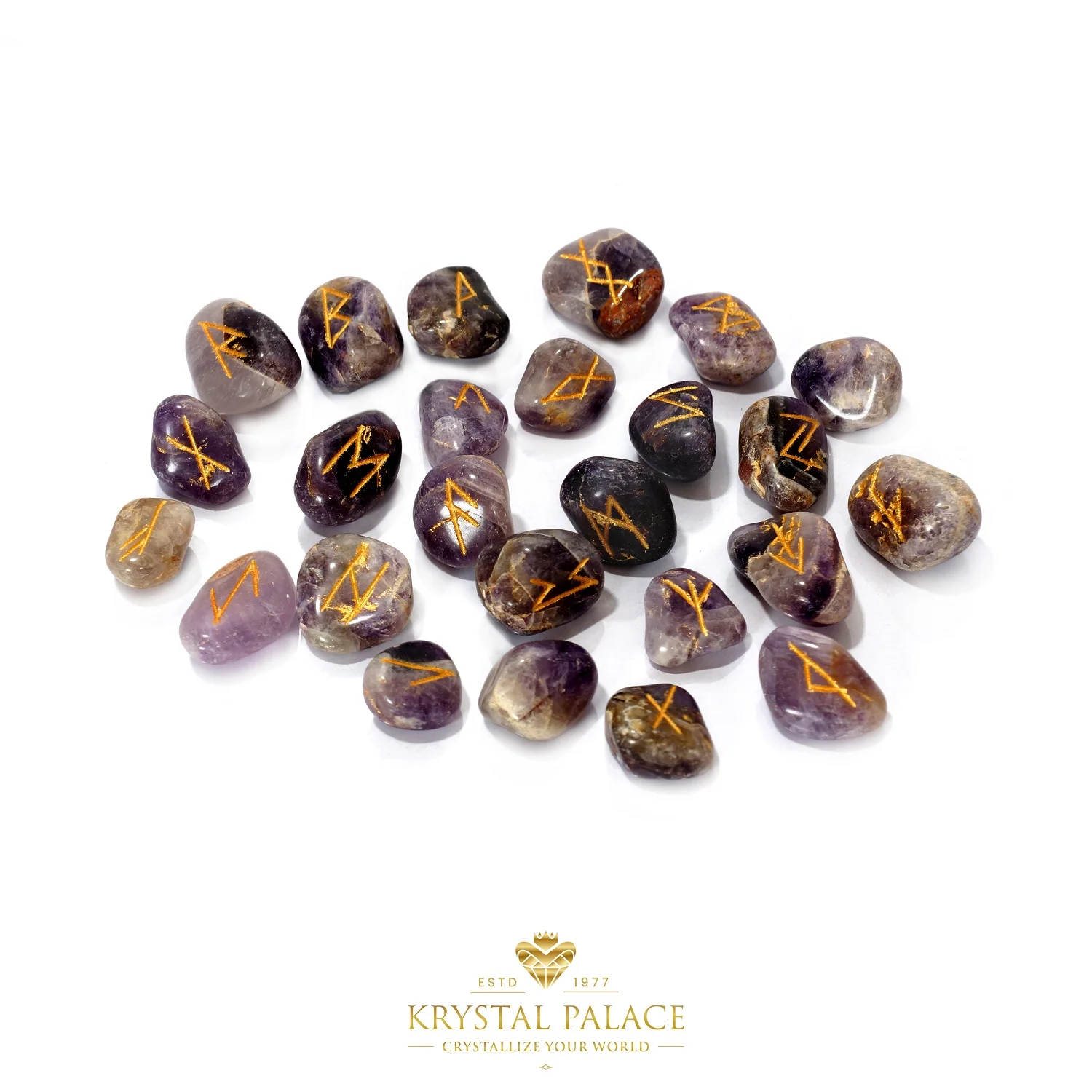 100% натуральный аметист руны набор лучшего качества Агат Волшебная галька по доступной цене