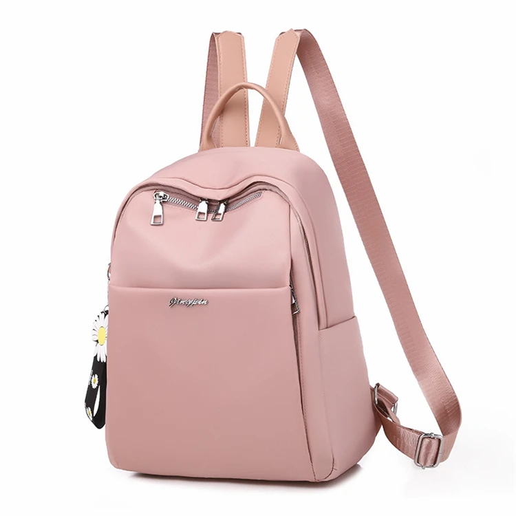 latest black shoulder korean styles cool college nylon cute small backpack for girls