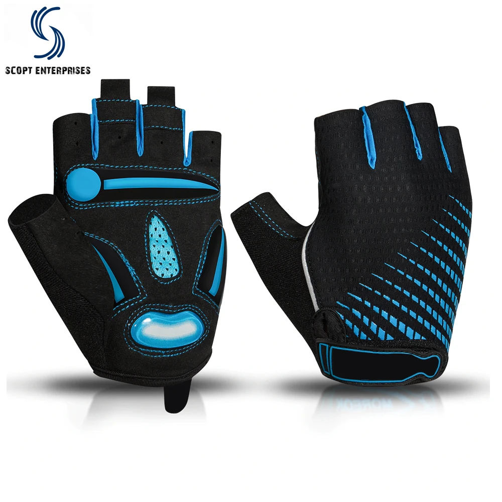 2021 Good Quality Wholesale Men Cycling Gloves Pakistan Made Bicycle Sports Half Finger Gloves