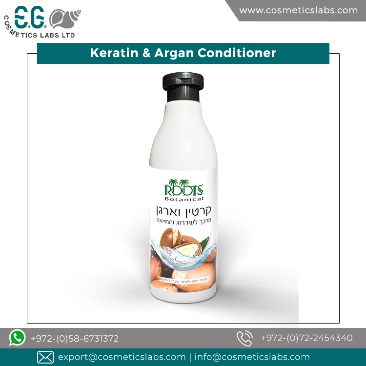 Top Manufacturer & Exporter Selling Aromatic Flavor Natural Keratin & Argan Conditioner for Damaged and Straight Hair