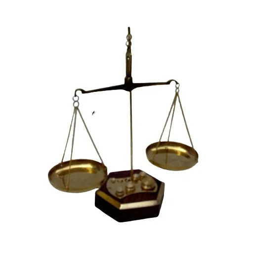 Acrylic Base Brass Balance Scale for Household Use Weight Measuring Function