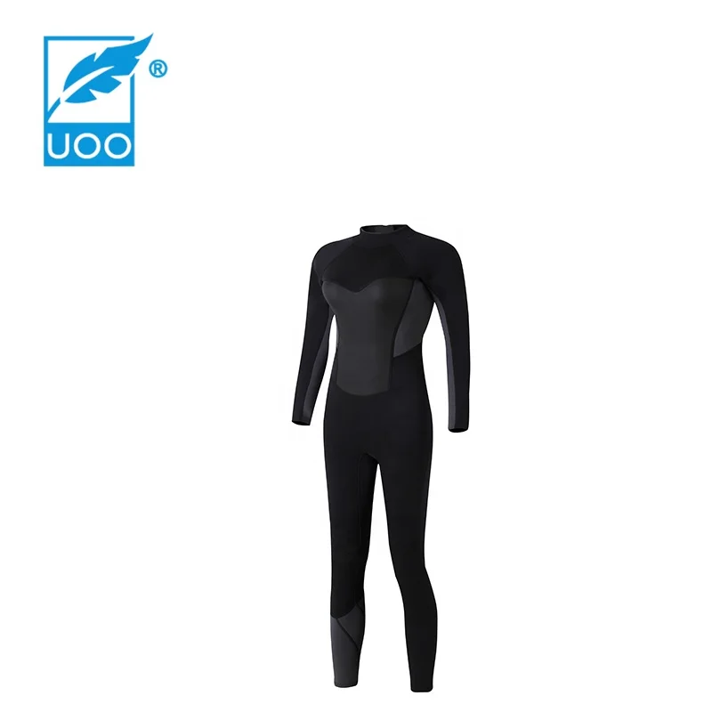 UOO Neoprene High Quality Diving Suit Material Black Wetsuit with Customized Logo