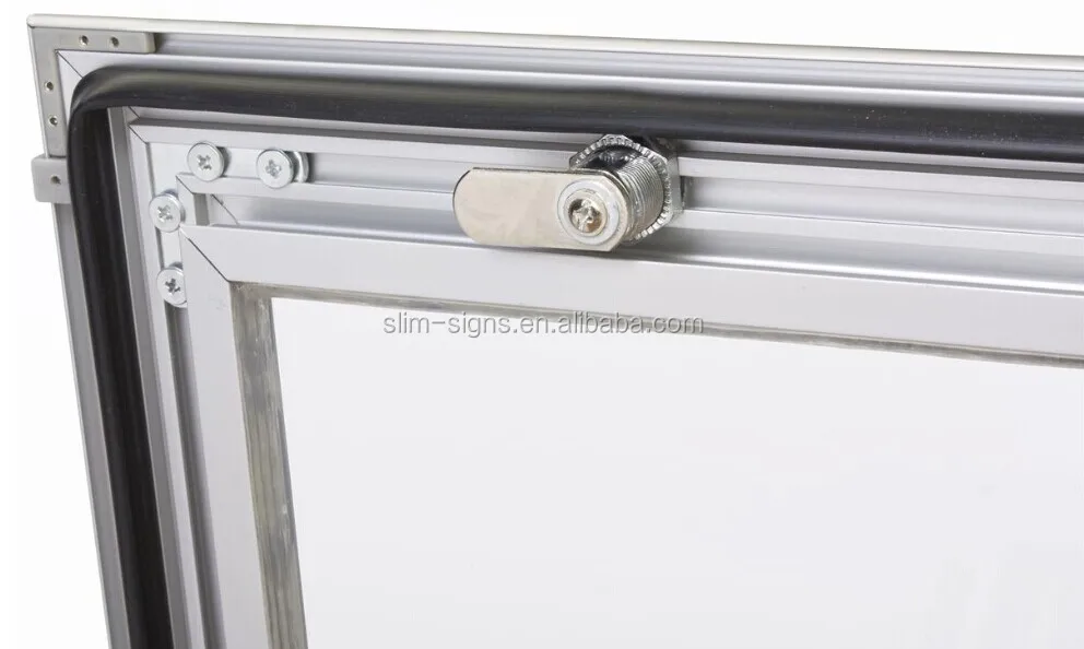 A1 Aluminum advertising hanging Customized Lockable Anti-theft Waterproof indoor Outdoor Poster Frame Notice Boards