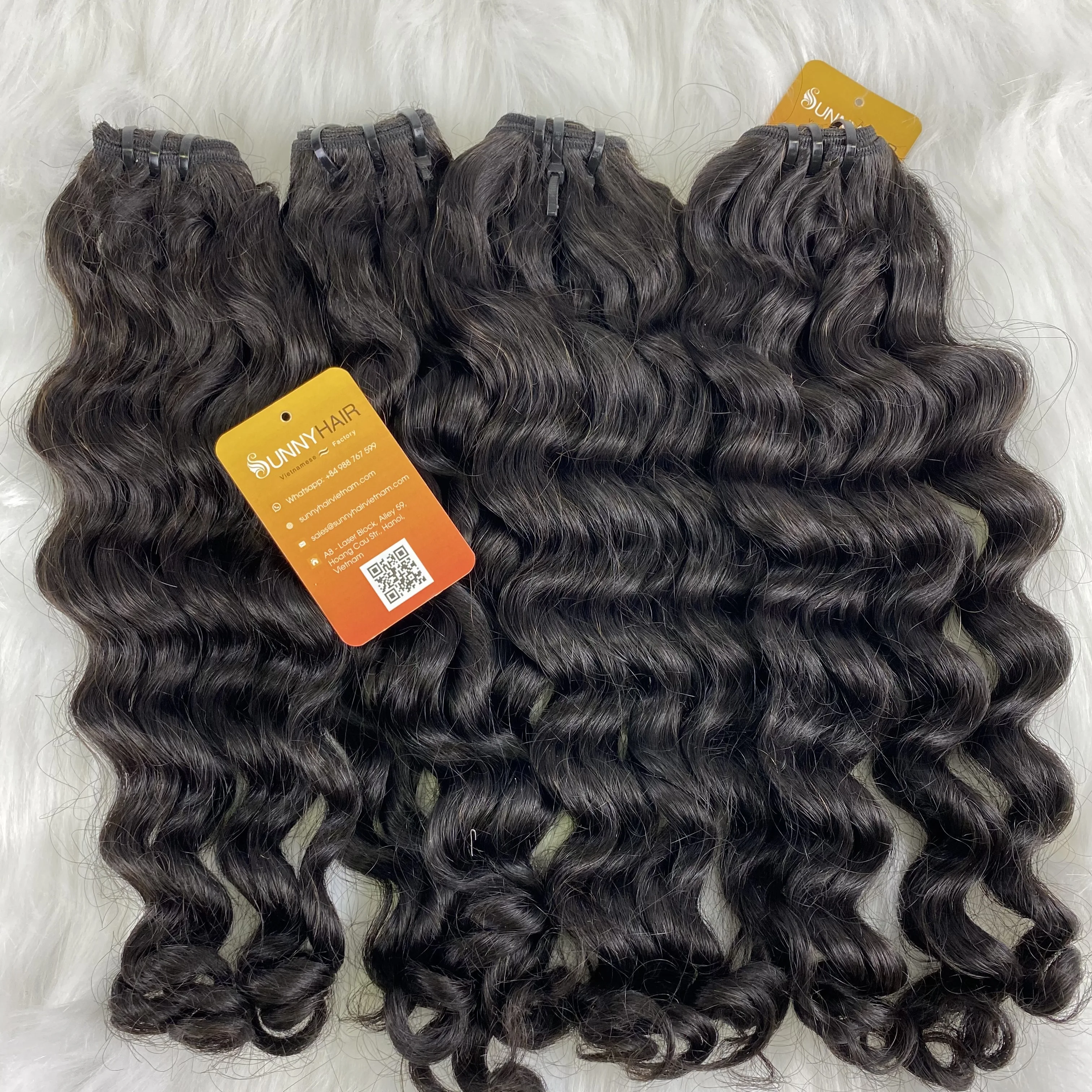 Hot Sale Natural Vietnam  High Grade  Hair Style Curly Remy Human Hair from Vietnam Hair Wholesale