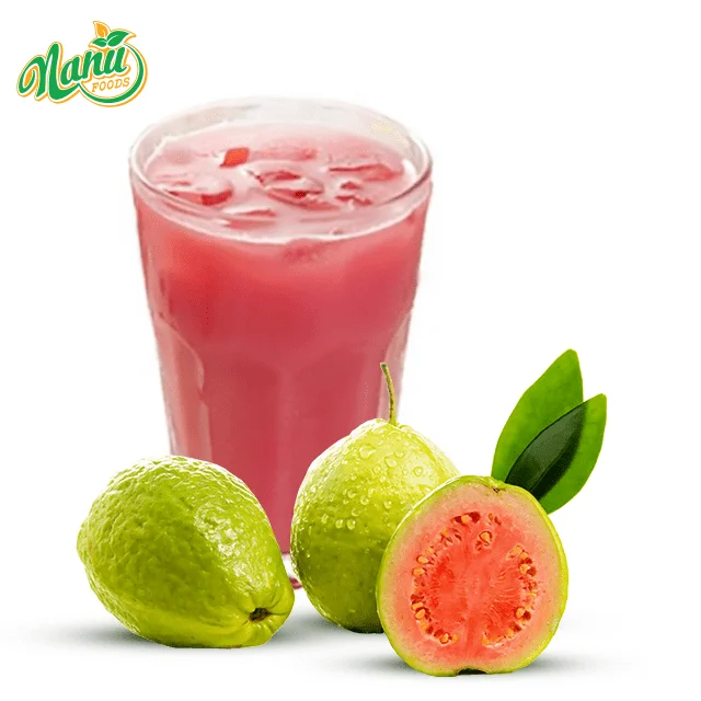 High quality- Frozen Pink Guava Juice Puree with competitive - OEM brand - packing :1kg/bottle ; 20kg/carton ; 180kg/steel drum.