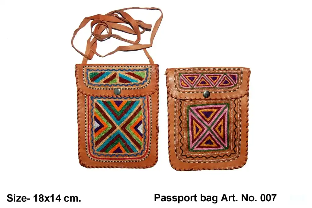 Fashion vintage style handmade leather slings, laptop bags crossbody bags with embroidery work designer handmade ladies bags