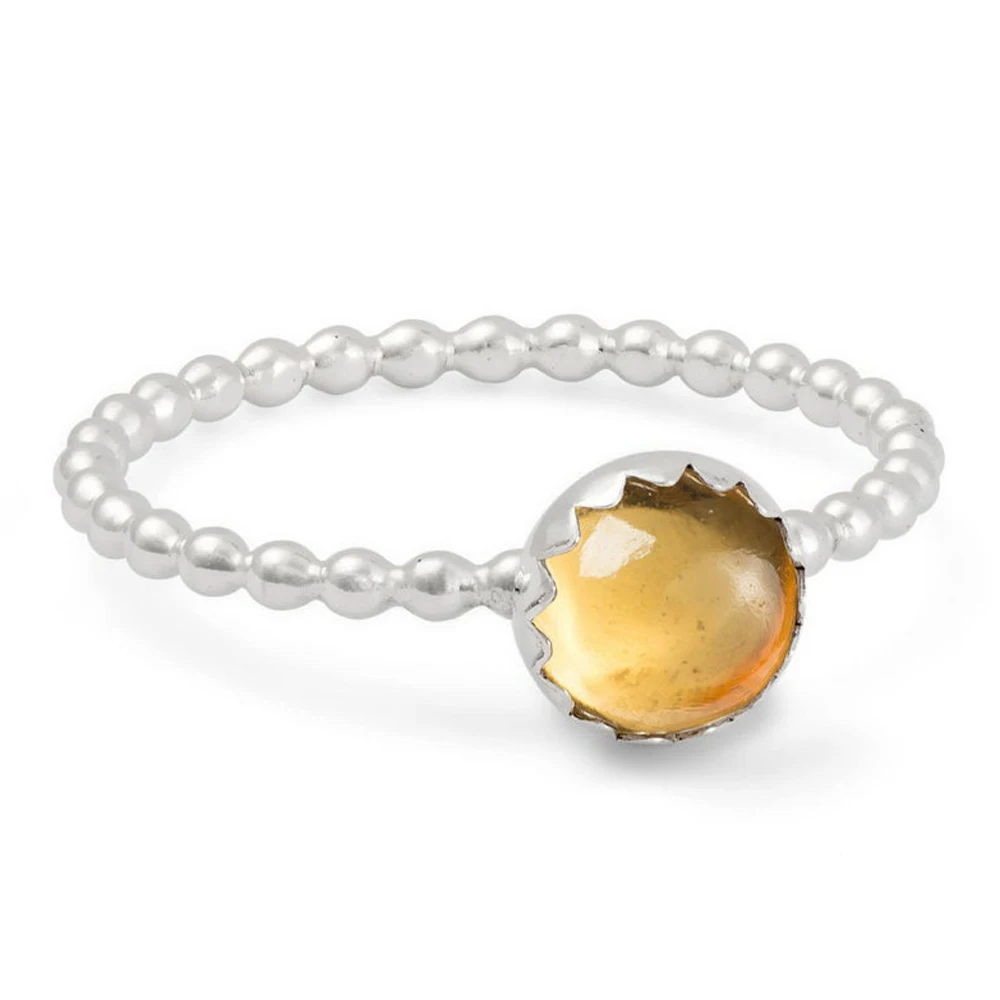 
Natural citrine gemstone solid 925 sterling silver fine unisex ring wholesale price 
