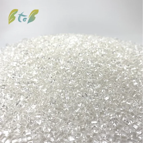 Biodegradable transparent additive plastic resin pellets