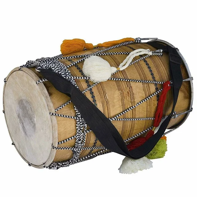 Праздничный инструмент традиционная свадьба-киртан панджаби Dhol Dhokal Индийское