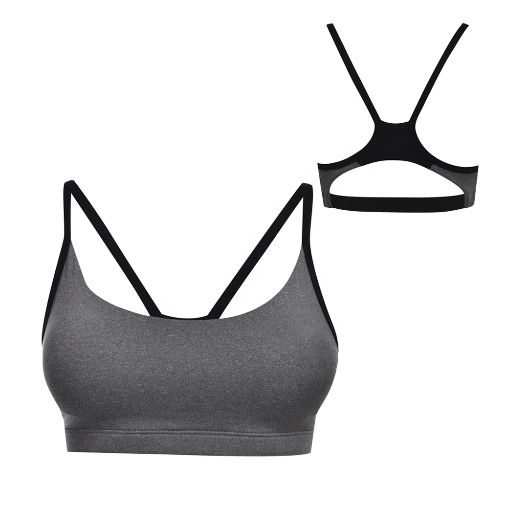 Wholesale custom made new fitness and yoga wear Fully customized plain sports bra good quality OEM service sports bra