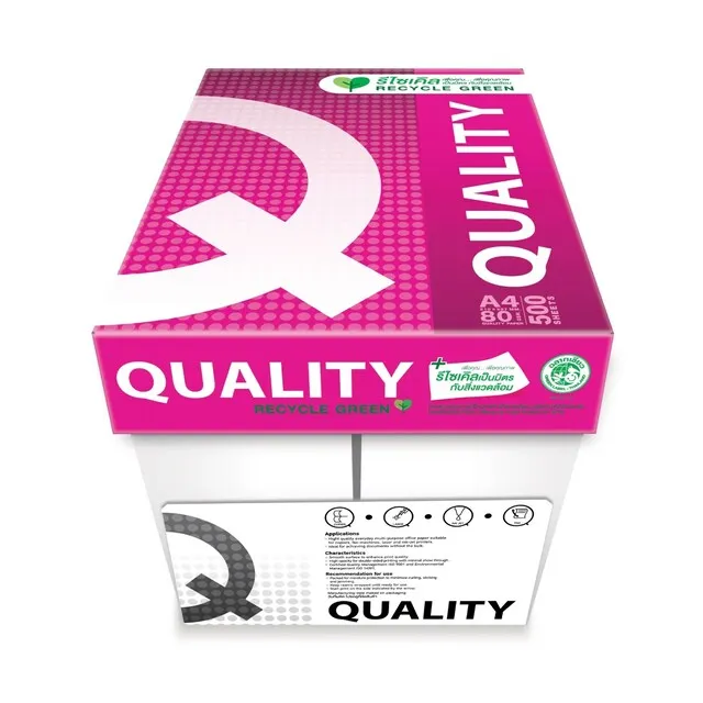 Copy Paper A4 80g  5ream Pack Quality Origin Thailand