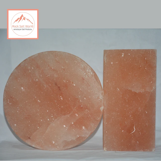 
Block Natural Shape Himalayan Natural Himalayan Rock Cooking Salt Serving Plates Tiles and Slabs for BBQ ,Grills and Cooking 