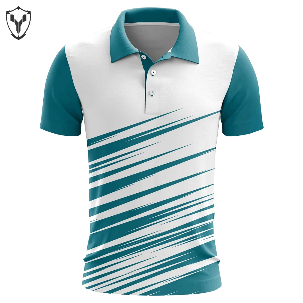 New Design Jersey Cricket Sublimated Sports Short Sleeve Polo Collar Latest Cheap Top Quality Fancy Stitched Arrival For Men